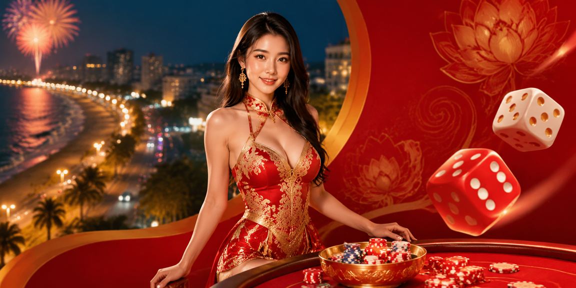 Không khí lễ hội tại Phan Thiết với trò chơi tài xỉu truyền thống và màn hình hiển thị kết quả